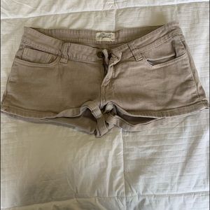 khaki colored shorts